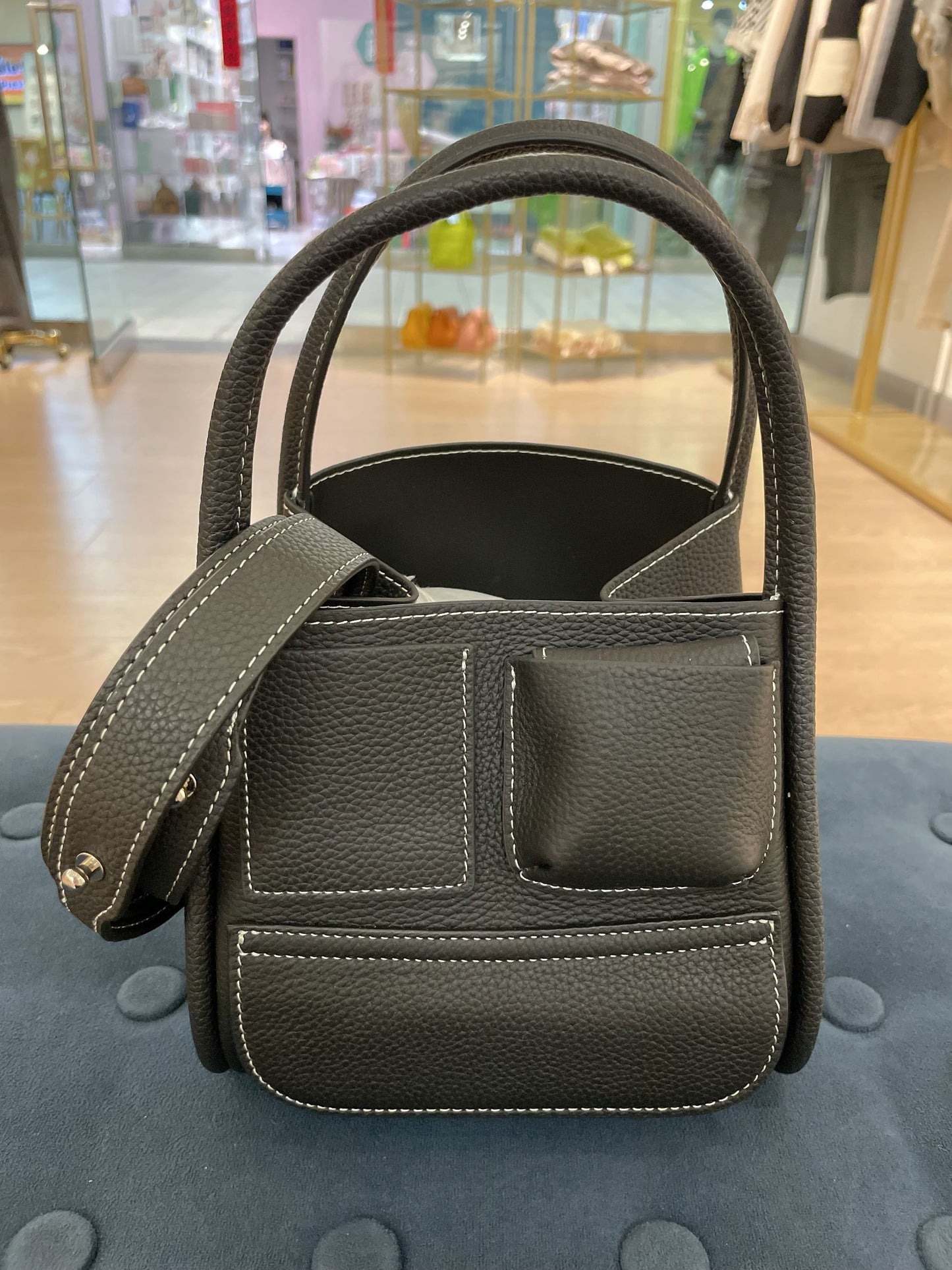 Smiley Top Handle Bag
