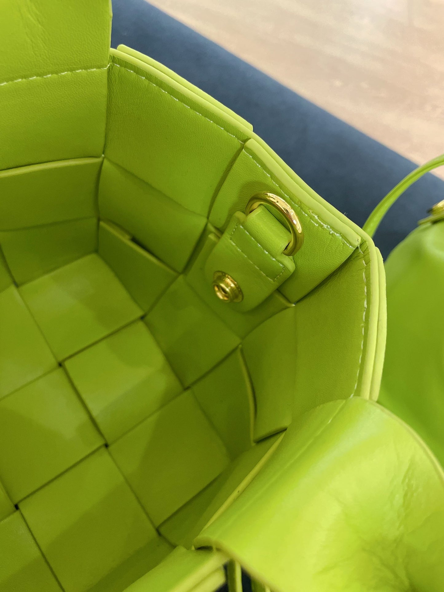 Woven Basket Top Handle Bag
