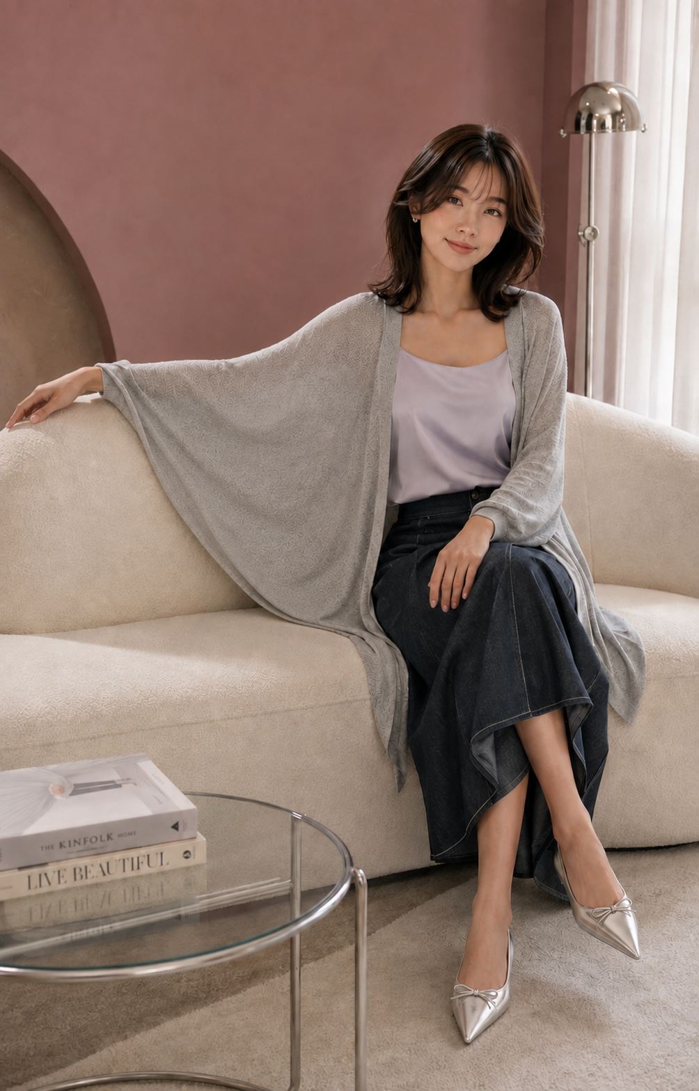 Bat Wing Open Cardi