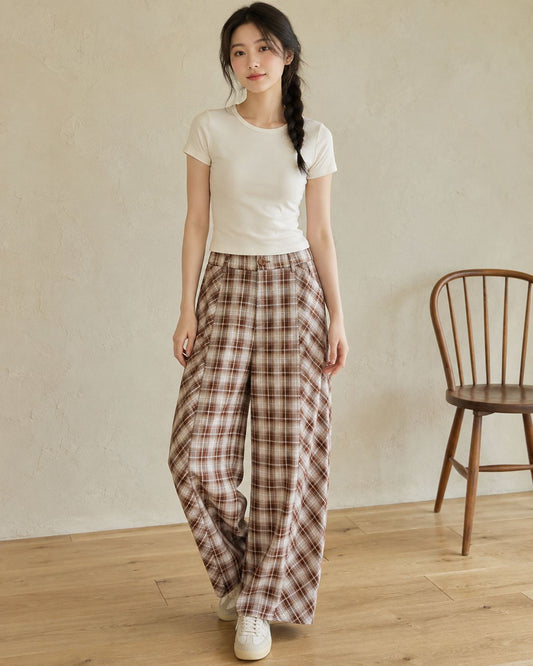 789 - Coloured Checkered Pants