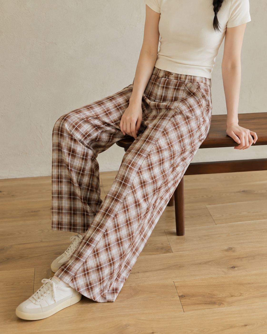 789 - Coloured Checkered Pants