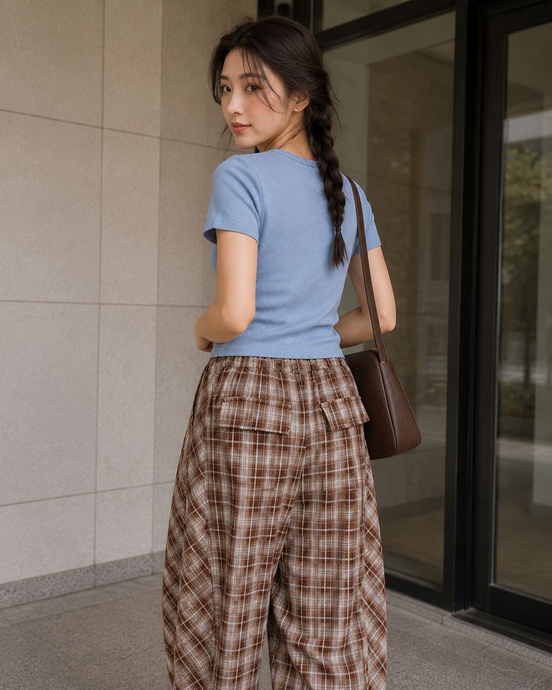789 - Coloured Checkered Pants