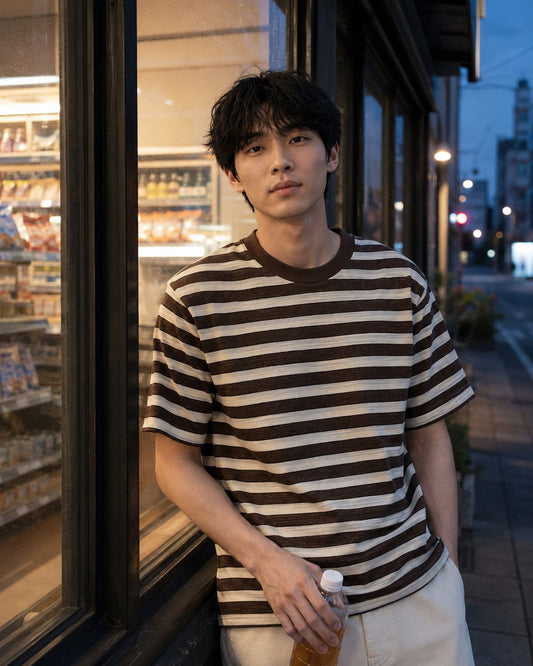S Cotton Linen Striped Shirt