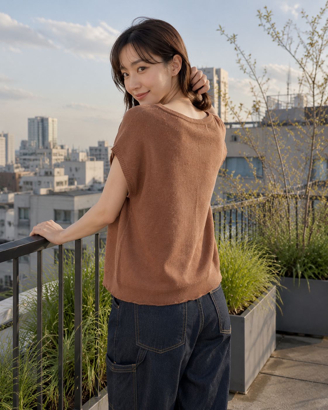 J&M Cotton Linen Top