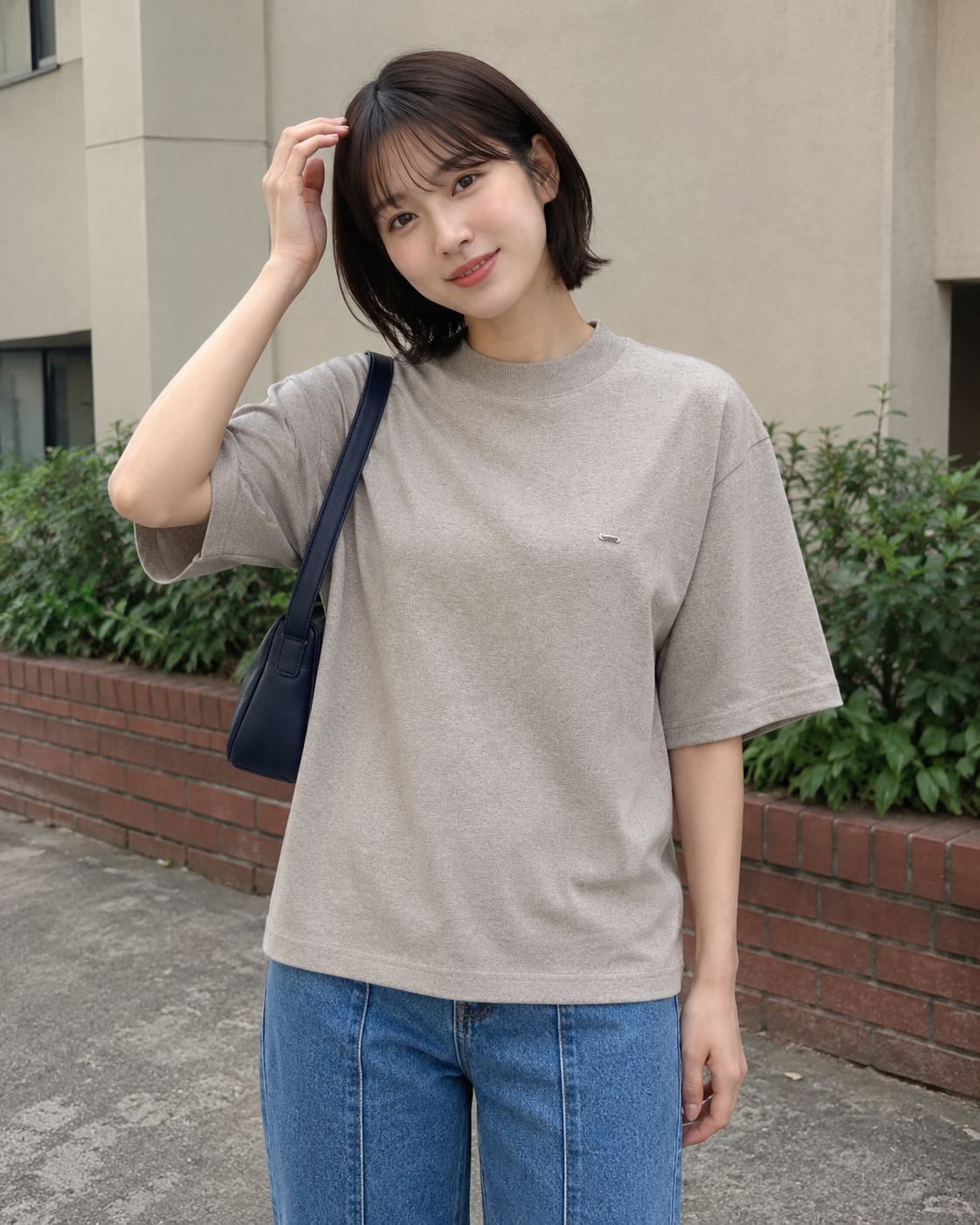 S Cotton Shirt (Mixed Thread)