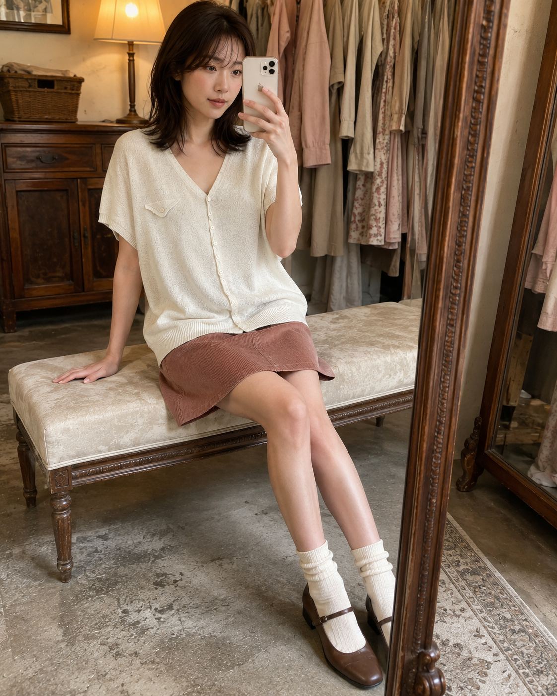J&M Cross Button Cardigan