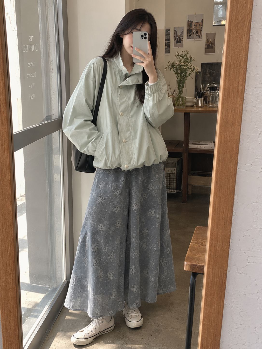 Double Collared Zipper Jacket