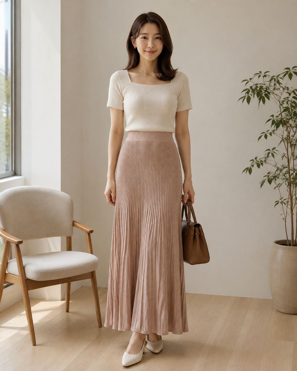 Mols Flowy Knit Skirt