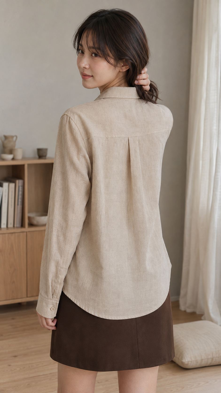 Hand Dye Linen Shirt