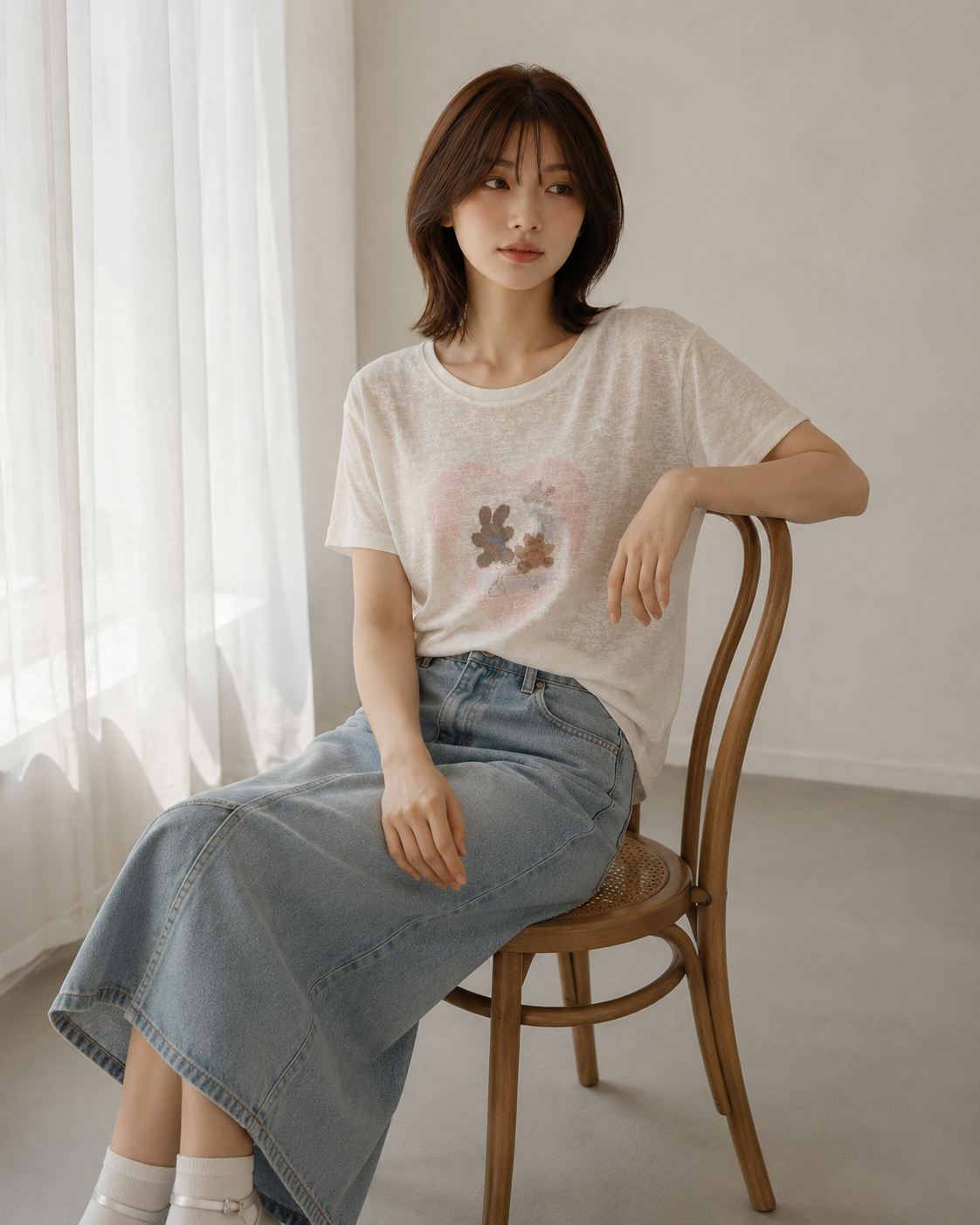 XWY Heart Rabbit Tee