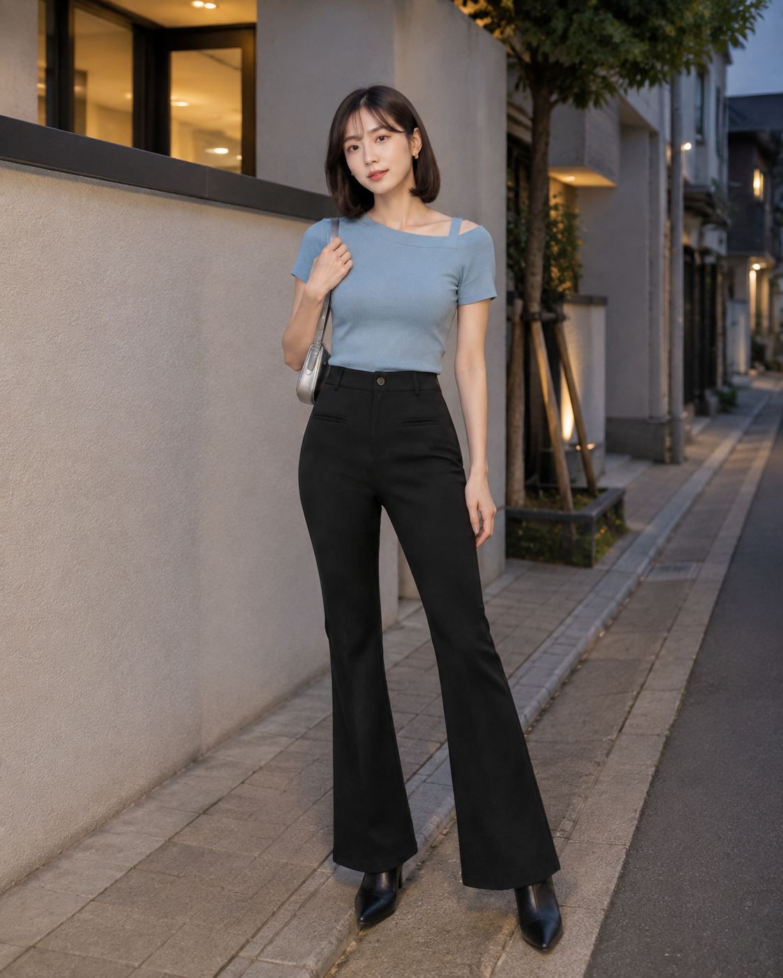 S - High Waist Flare Trouser