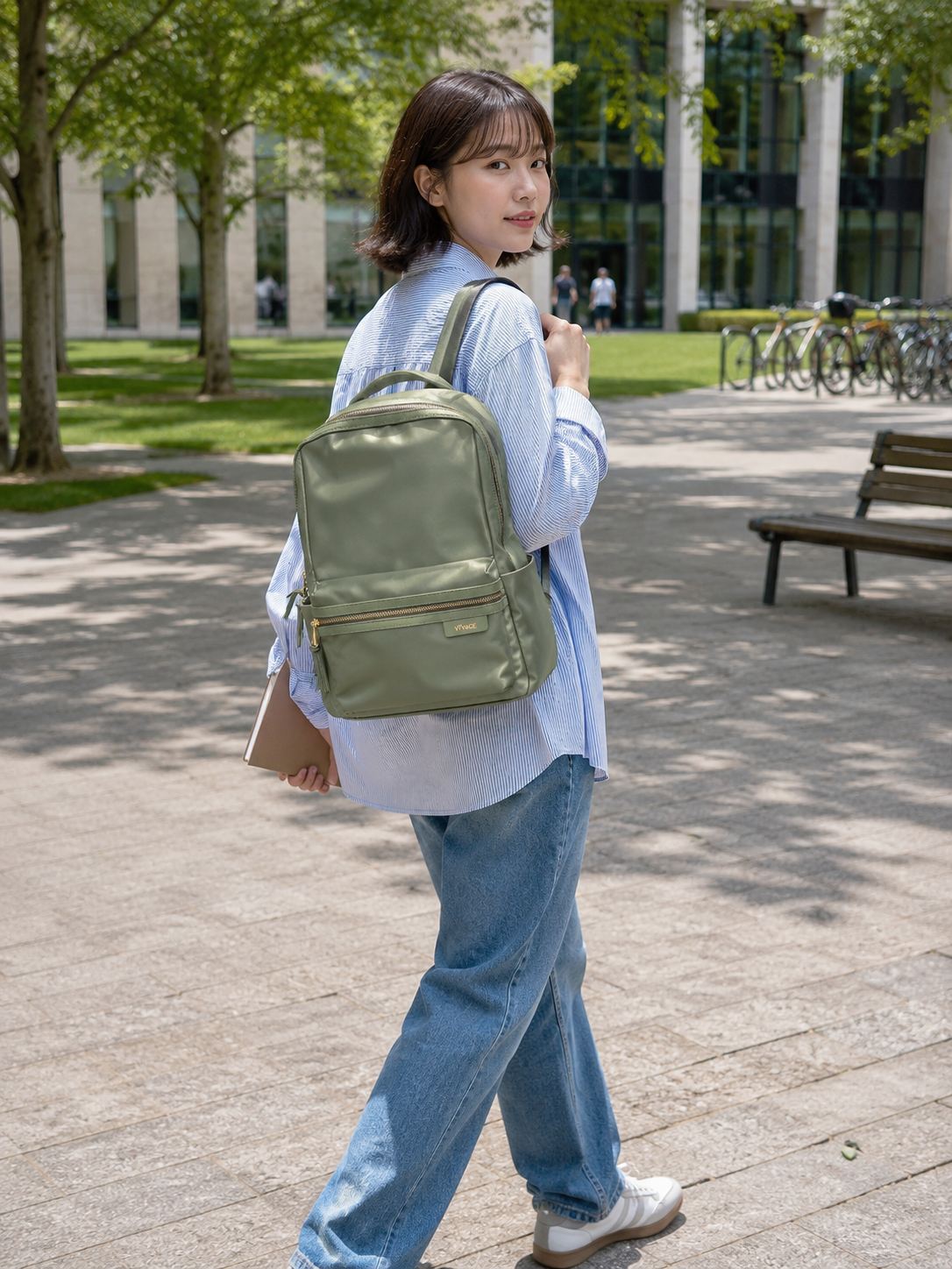 Lg Nylon Backpack 6735