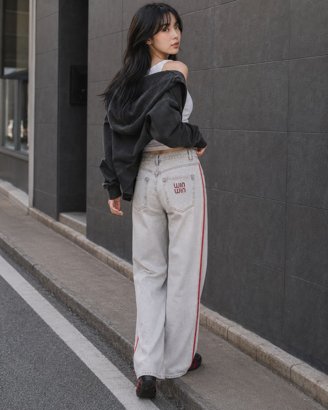 789 - Red Stripe Denim