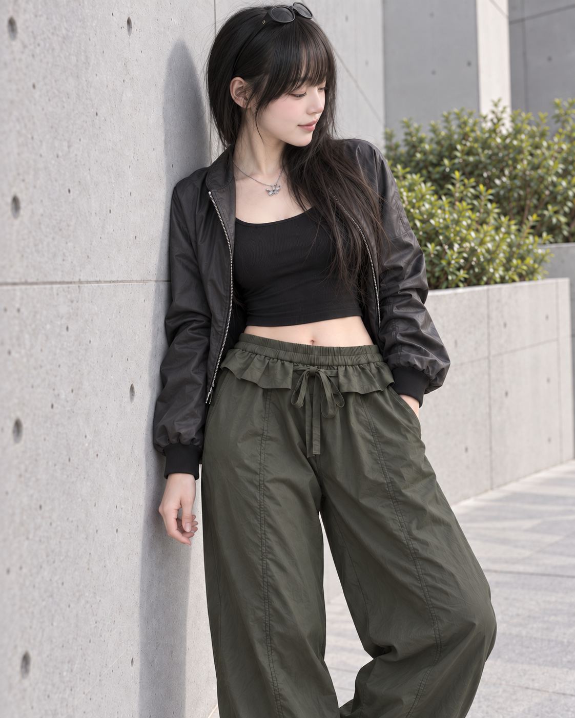 3R3 - Ruffle Baggy Pants