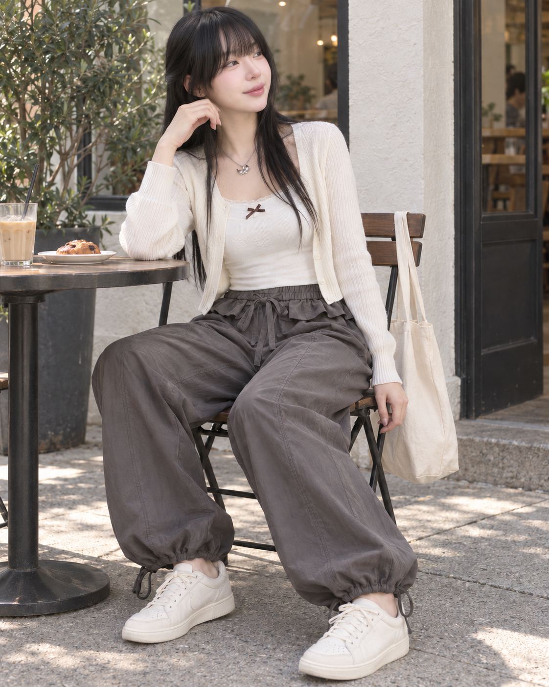 3R3 - Ruffle Baggy Pants