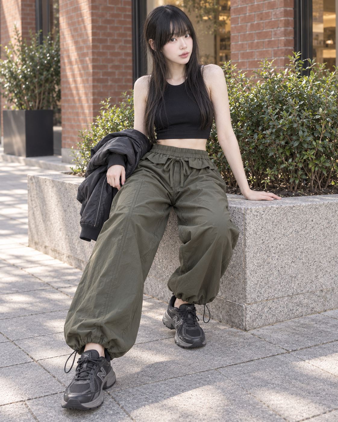 3R3 - Ruffle Baggy Pants