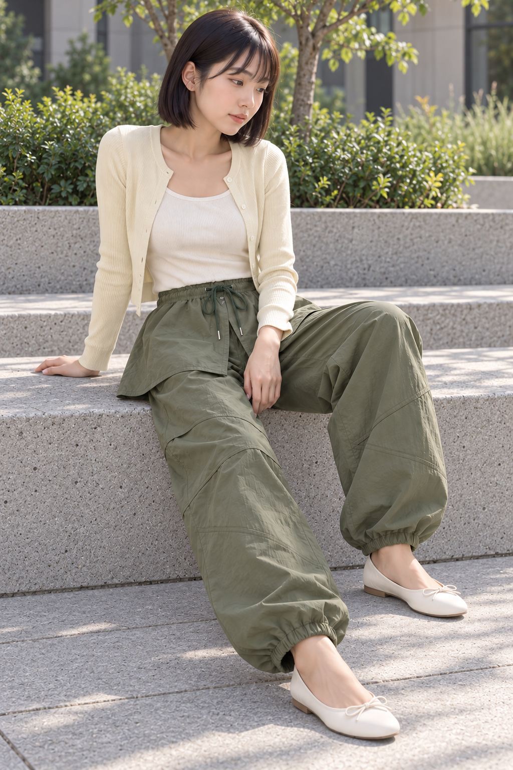 3R3 - Skirt Baggy Pants