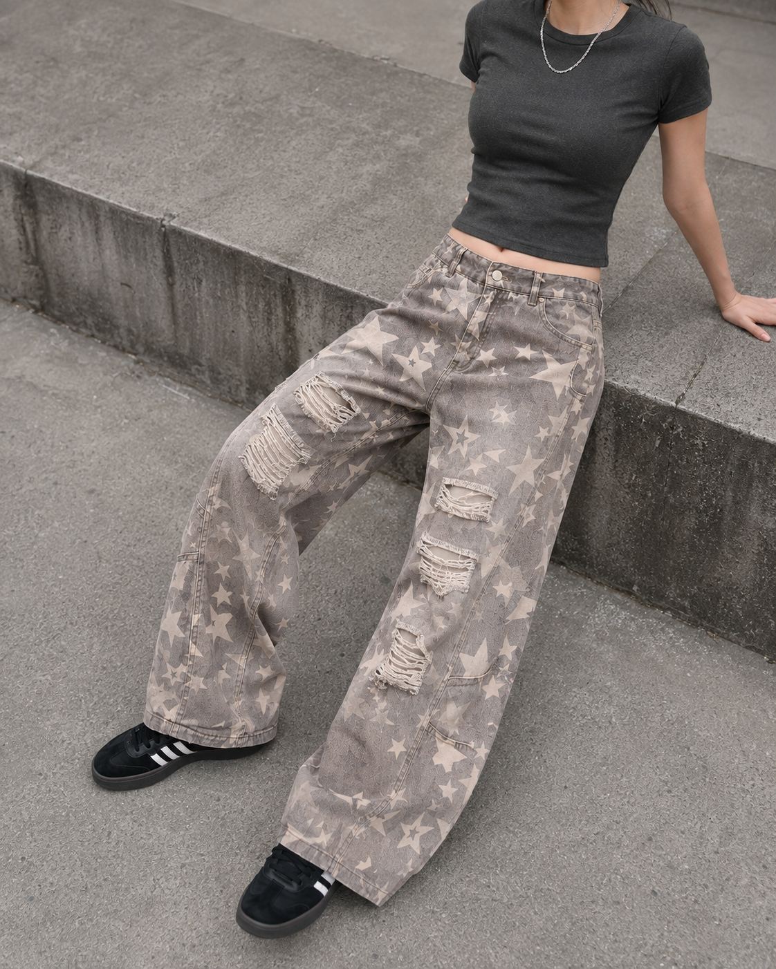 789 - Stars Baggy Denim