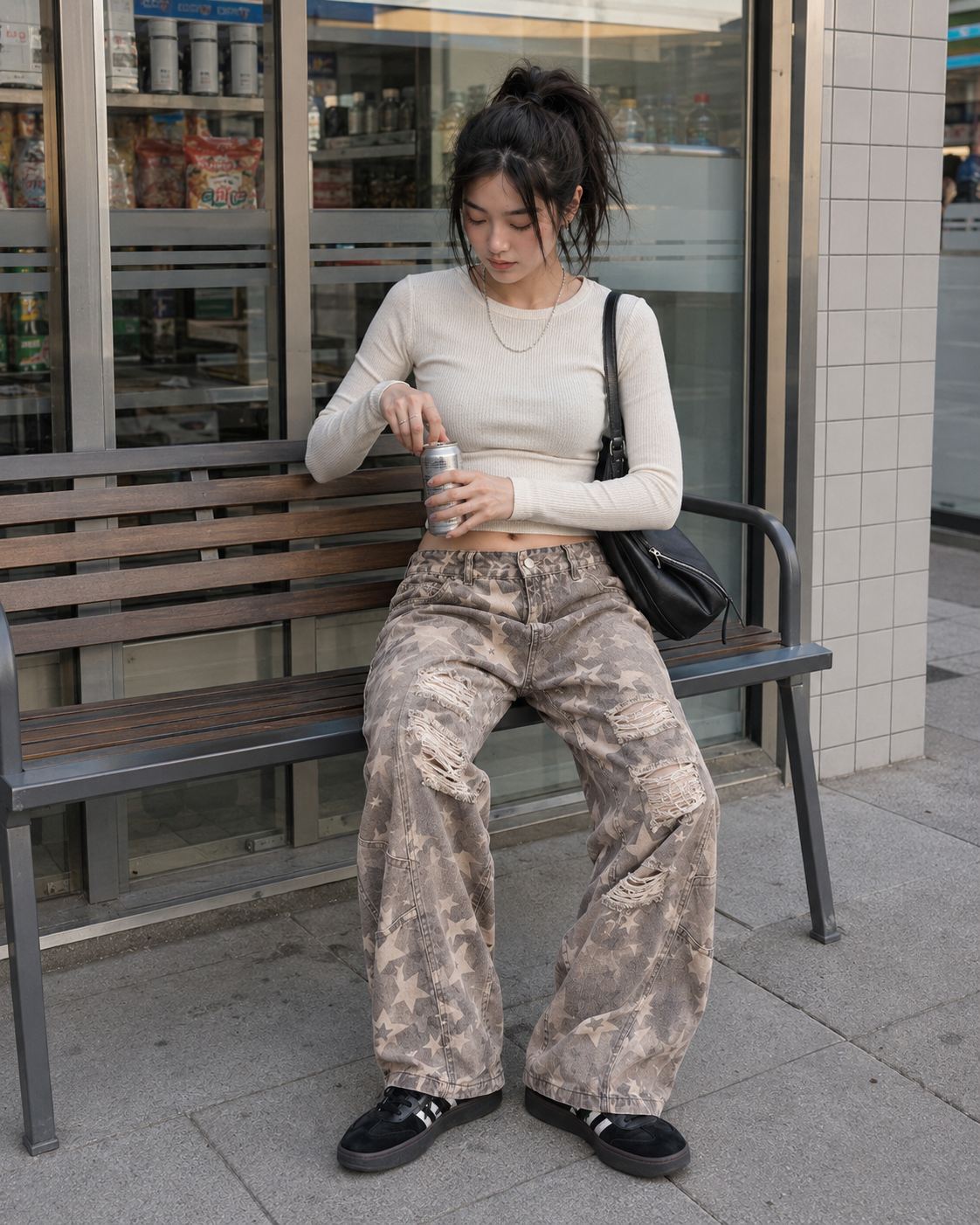 789 - Stars Baggy Denim