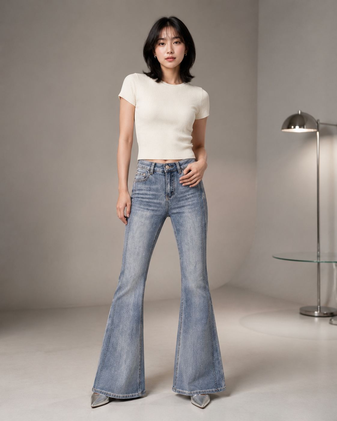 Stretchy Flare Denim