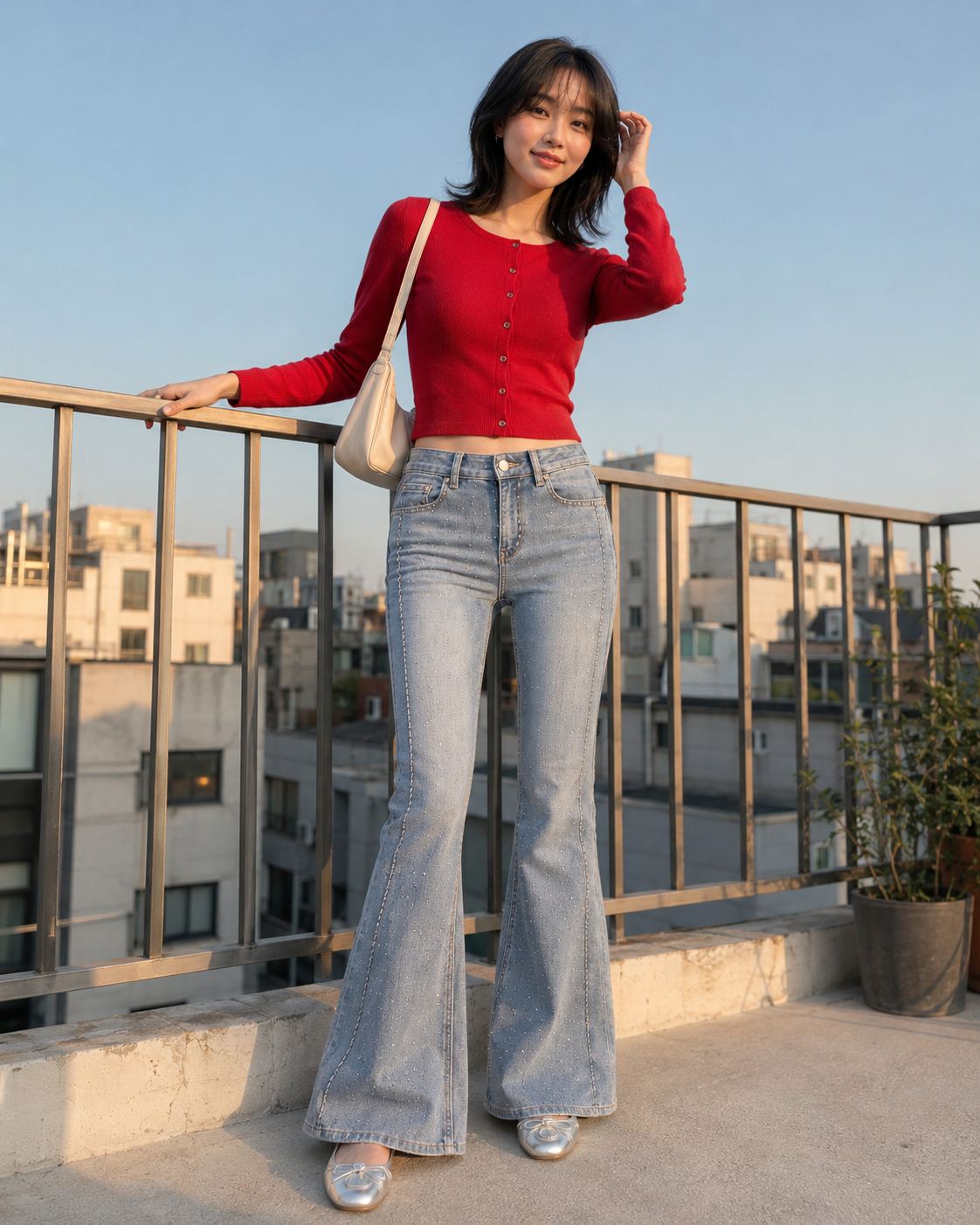 Stretchy Flare Denim