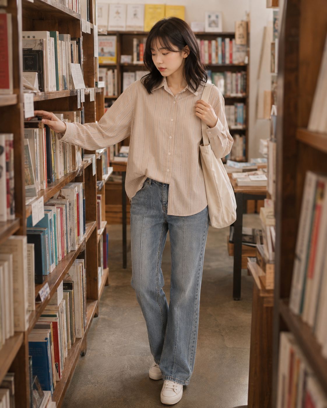Striped Button Shirt 2692