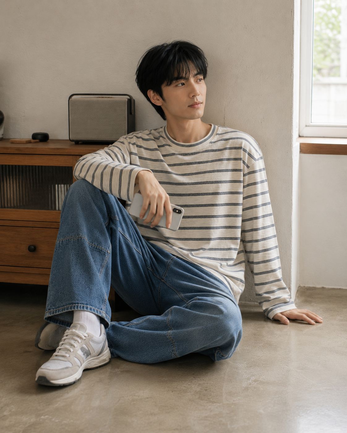 S Striped UV Long Sleeve