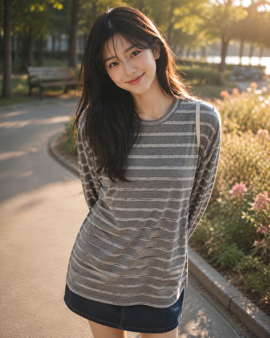 S Striped UV Long Sleeve