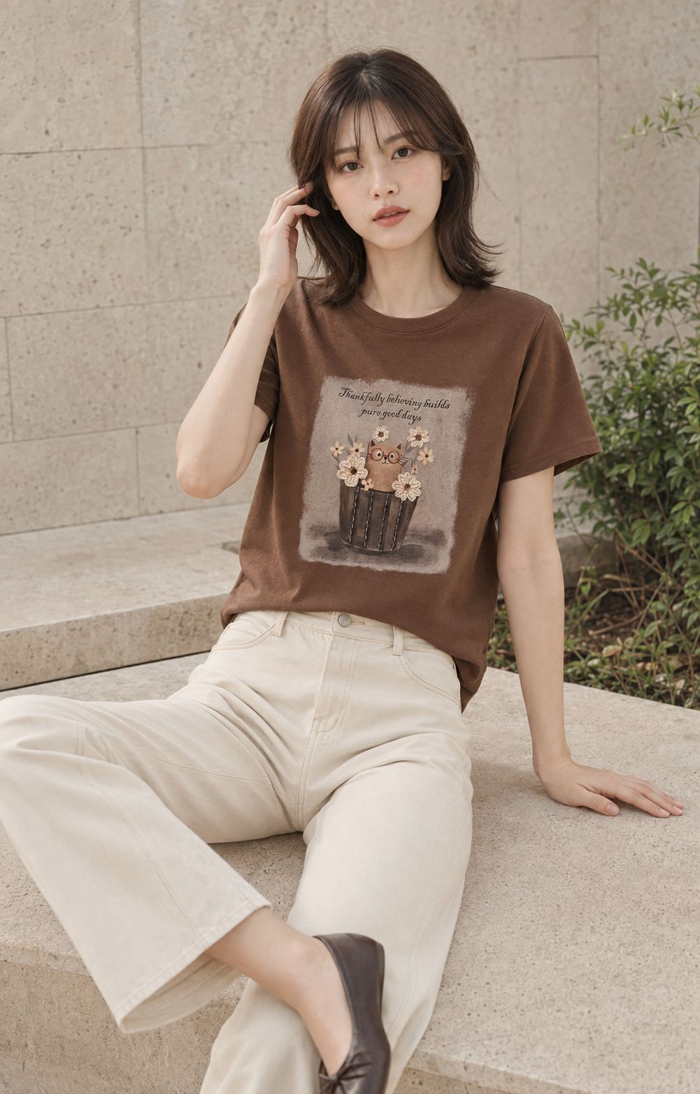 T Shirt - Flower Basket