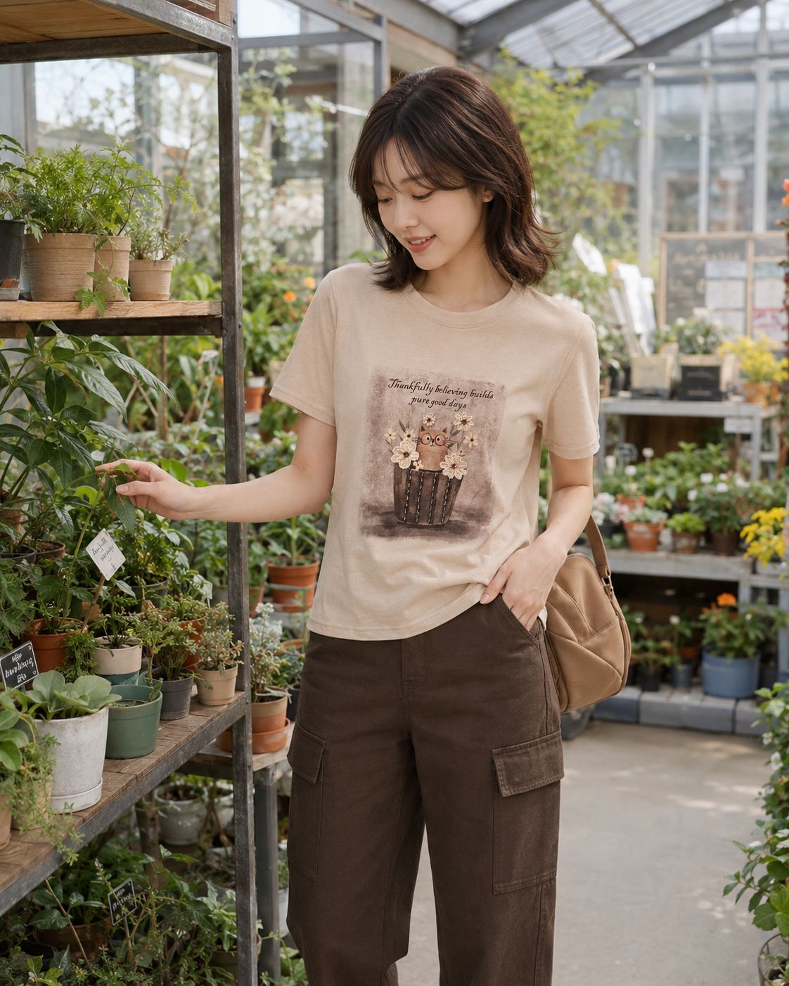 T Shirt - Flower Basket