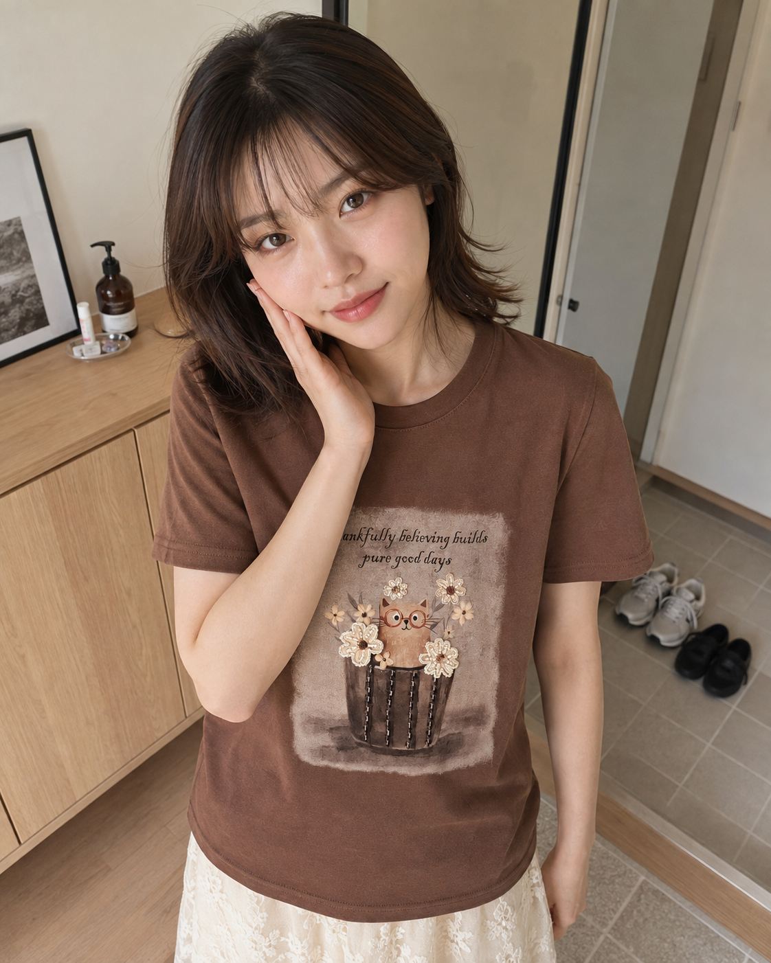 T Shirt - Flower Basket
