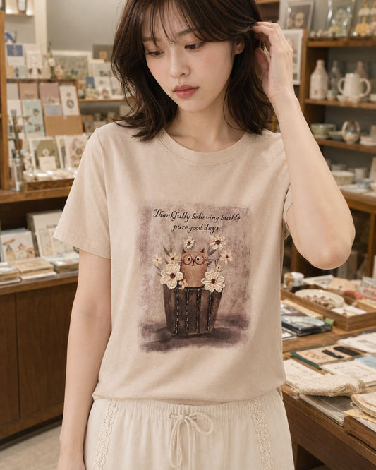 T Shirt - Flower Basket